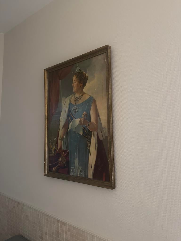 Klassiek Portret print  van Koningin, Ophalen