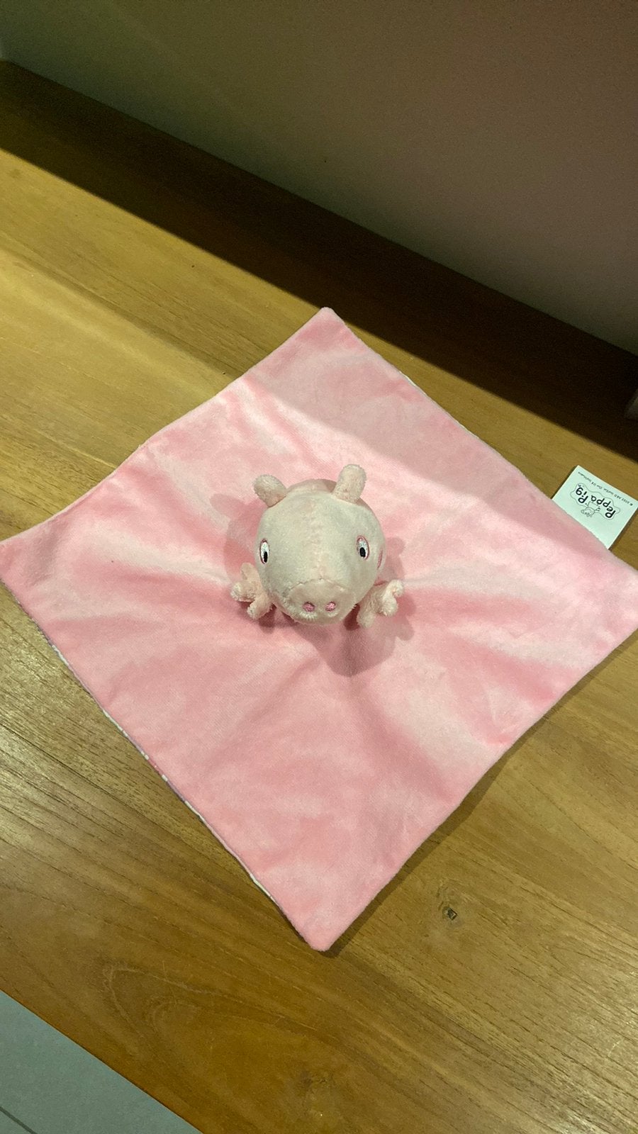 Knuffel doekje peppa big roze, Ophalen of Verzenden, Gebruikt, Overige typen