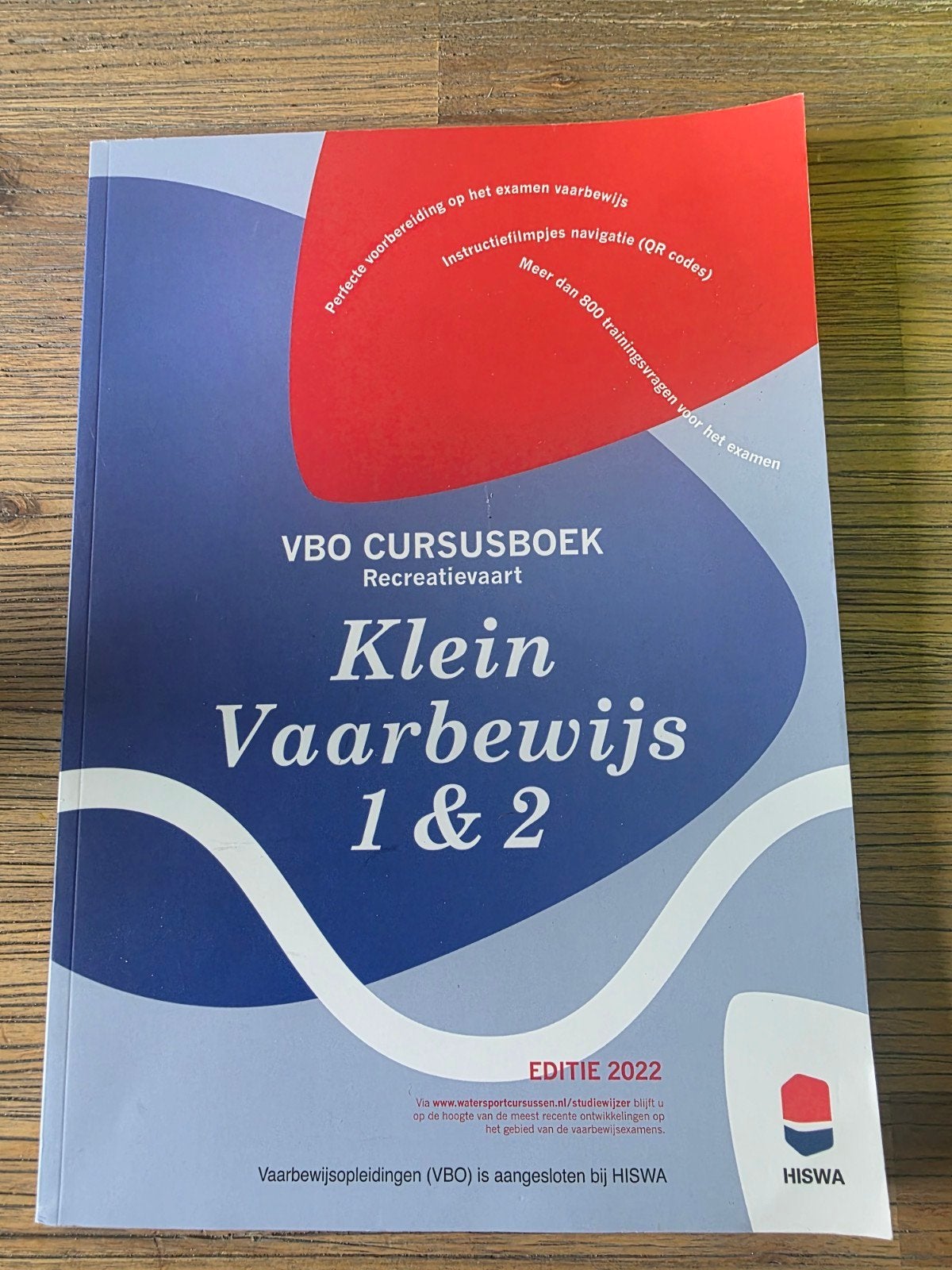 VBO Cursusboek Klein Vaarbewijs 1 & 2 - Editie 2022, Ophalen of Verzenden, Zo goed als nieuw, Overige niveaus, VBO Vaarbewijs Opleidingen
