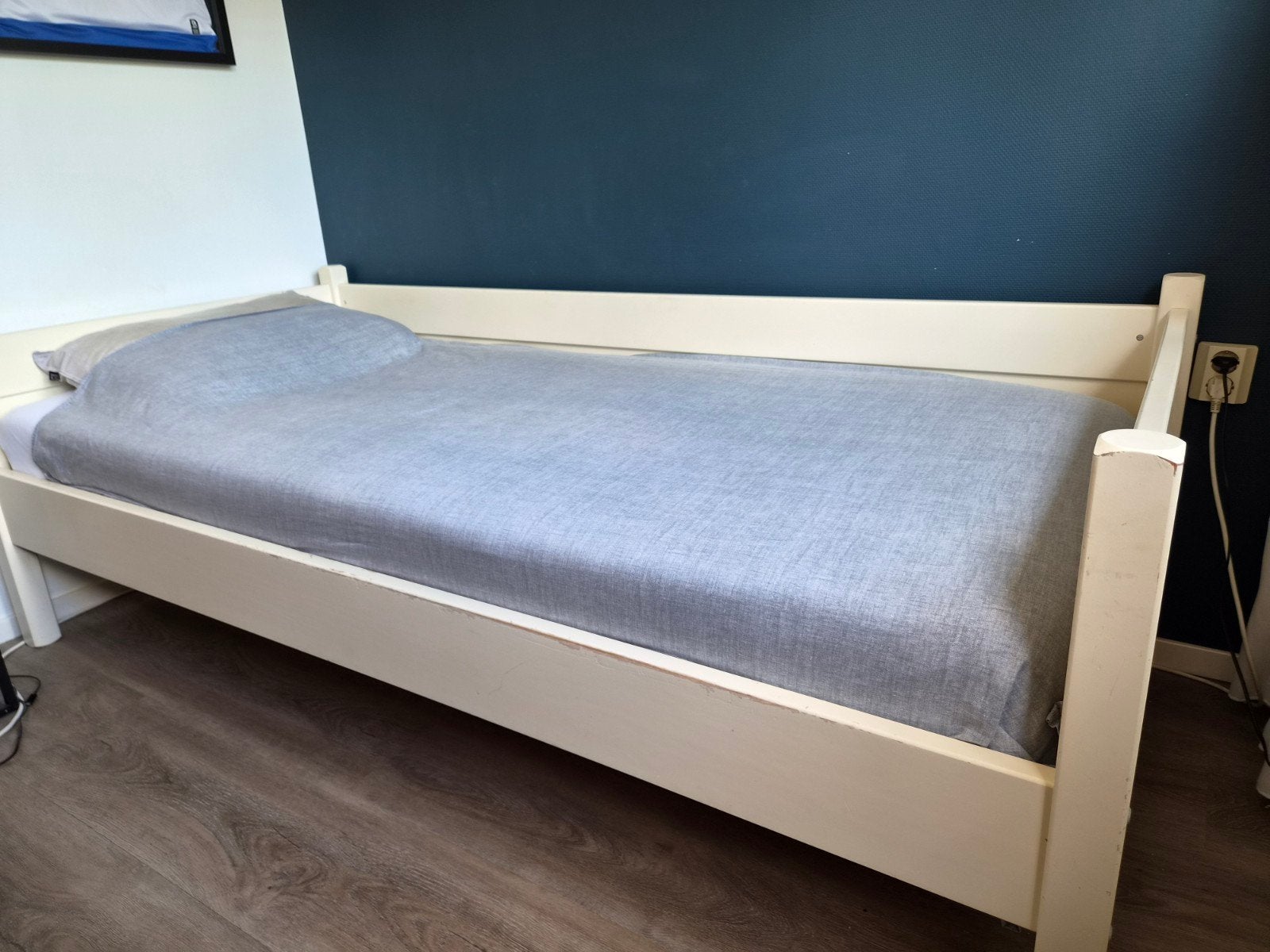 Alta Meubelen eenpersoonsbed met lattenbodem, Huis en Inrichting, Ophalen, Gebruikt, 90 cm, Eenpersoons