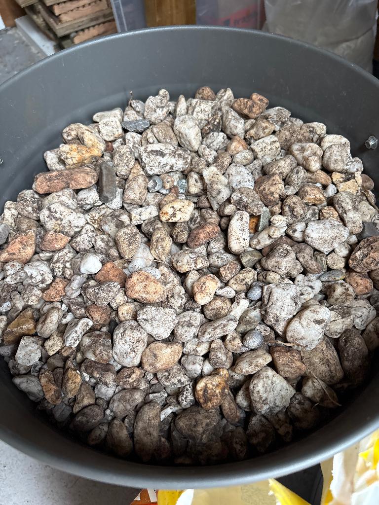 Kiezelstenen, Tuin en Terras, Ophalen, Gebruikt, Beige, Grind