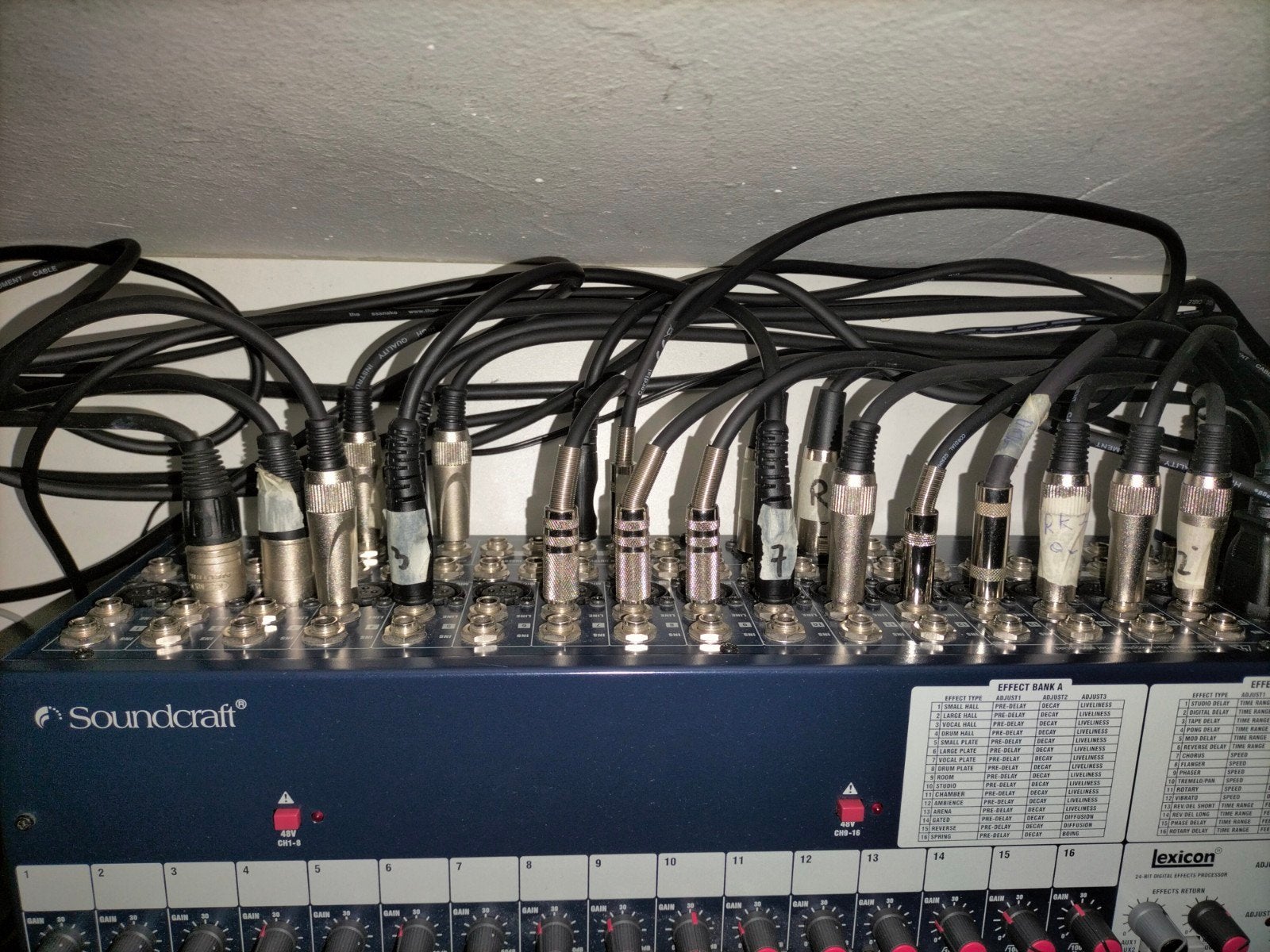 Soundcraft FX 16 II mixer, Ophalen, Gebruikt, 10 tot 20 kanalen, Microfooningang