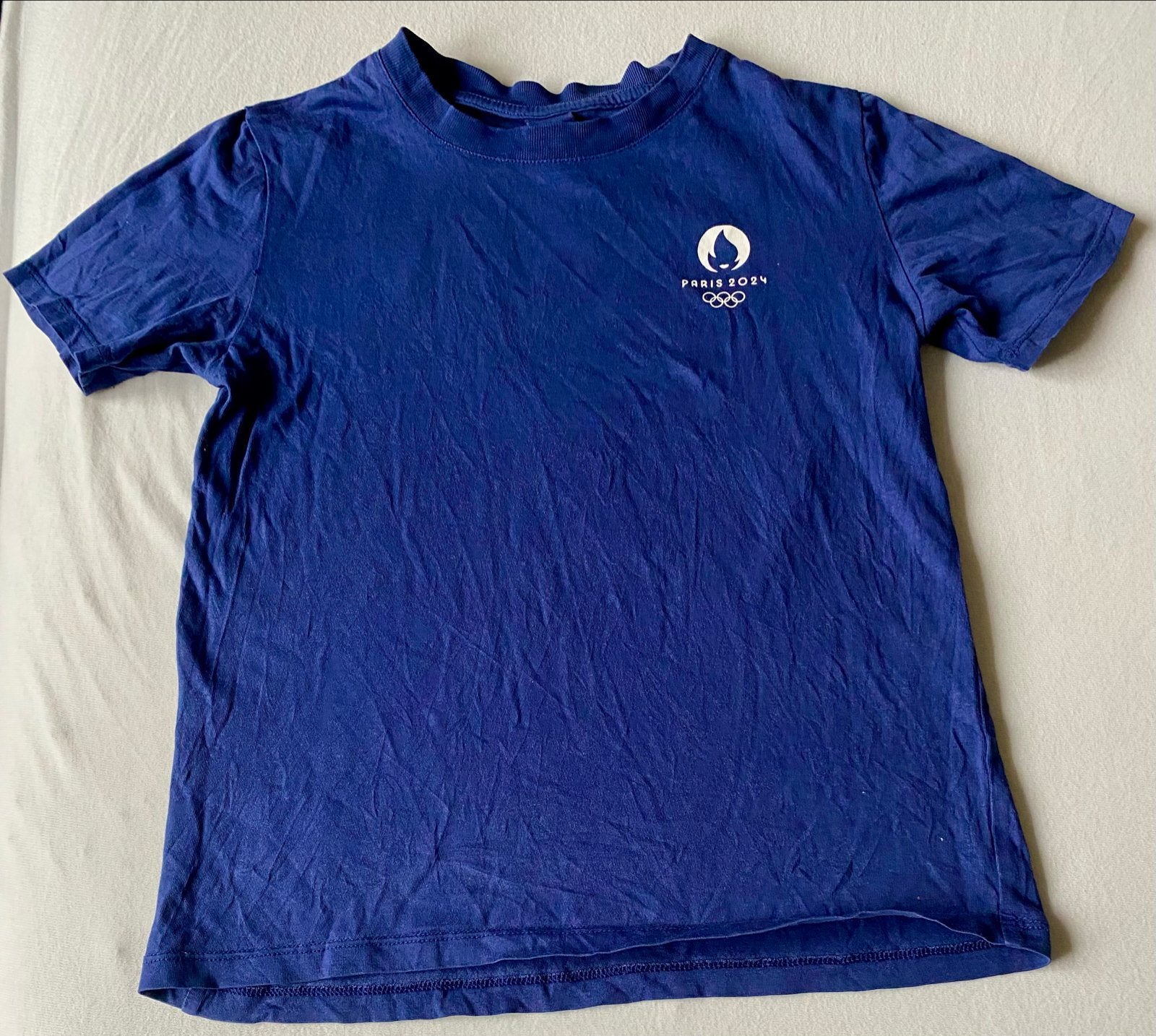 T-shirt Paris 2024 Olympische Spelen - Maat 10-11 jaar, Ophalen of Verzenden, Gebruikt, Jongen of Meisje, Shirt of Longsleeve