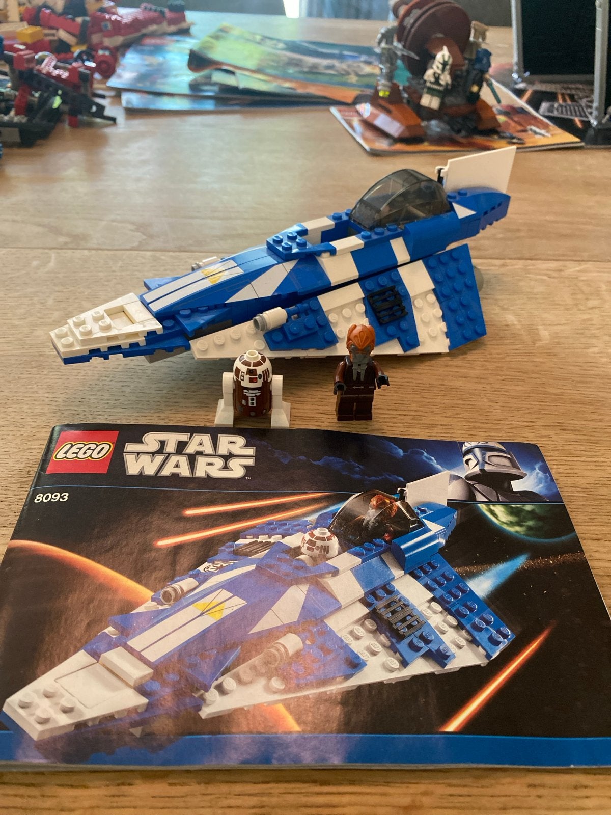 Lego Star Wars 8093 Jedi Starfighter compleet met boekje, Gebruikt, Star Wars, Lego, Ophalen of Verzenden
