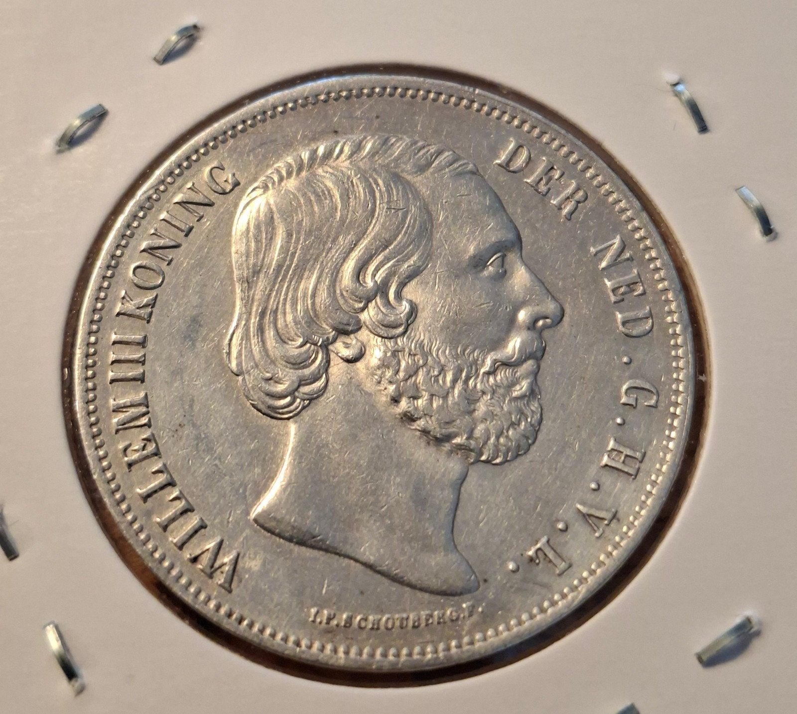 Rijksdaalder 1858 willem 3, Ophalen of Verzenden, Koning Willem III, 2½ gulden