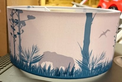 Safari  plafondlamp, Kinderen en Baby's, Kinderkamer | Inrichting en Decoratie, Ophalen, Overige merken, Zo goed als nieuw, Ophangbaar