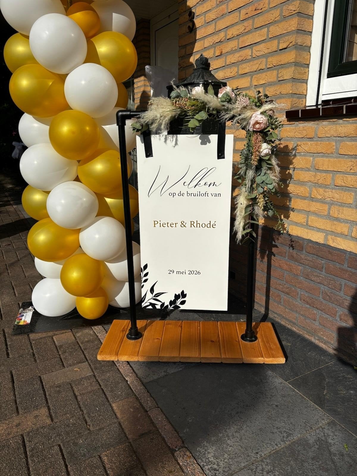 Welkomsbord te huur, Ophalen, Zo goed als nieuw, Geboorte of Huwelijk