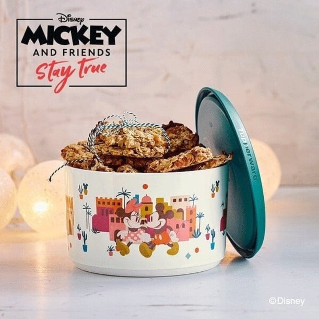 Tupperware Saturnus 1,4L Mickey Disney One Touch, Overige kleuren, Bewaardoos, Nieuw, Luchtdicht