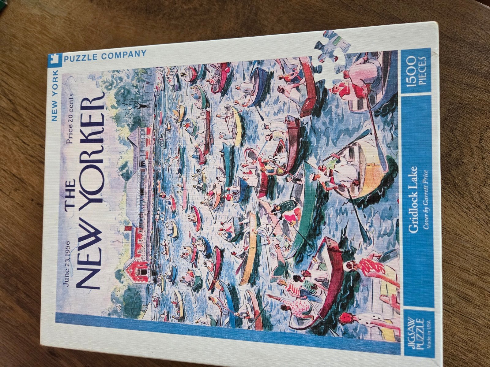 The New Yorker Gridlock Lake Legpuzzel 1500 stukjes, Ophalen of Verzenden, 500 t/m 1500 stukjes, Gebruikt, Legpuzzel