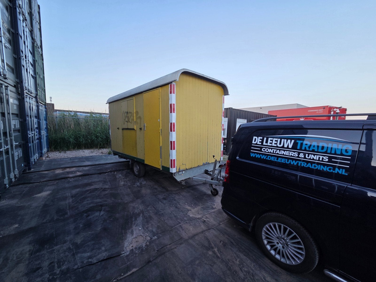 Schaftwagen tiny house pipowagen snelverkeer., Tuin en Terras, Ophalen of Verzenden, Gebruikt