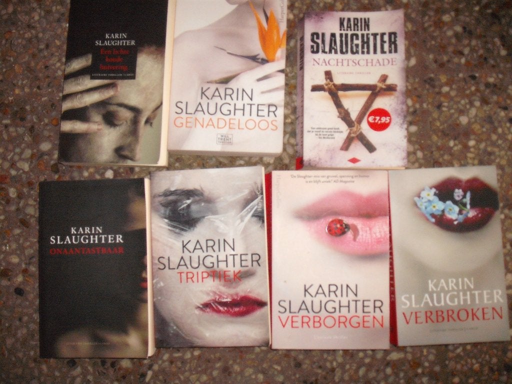 Karin Slaughter 7x thriller boeken in 1 koop, Boeken, Ophalen, Gelezen, Karin Slaughter