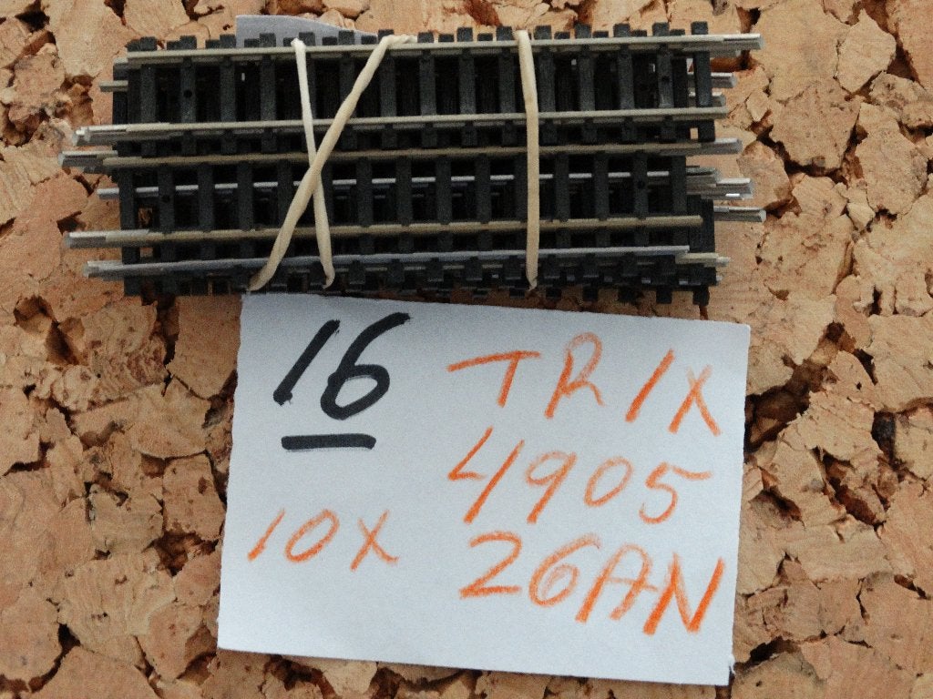 N-Spoor: Set 16: rails: minitrix 10 x 4905, Gelijkstroom of Wisselstroom, Trix, Rails, Ophalen of Verzenden