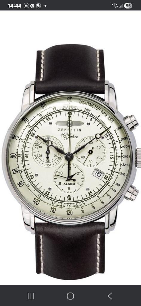 Zeppelin Herenhorloge - Zo goed als nieuw, Ophalen of Verzenden