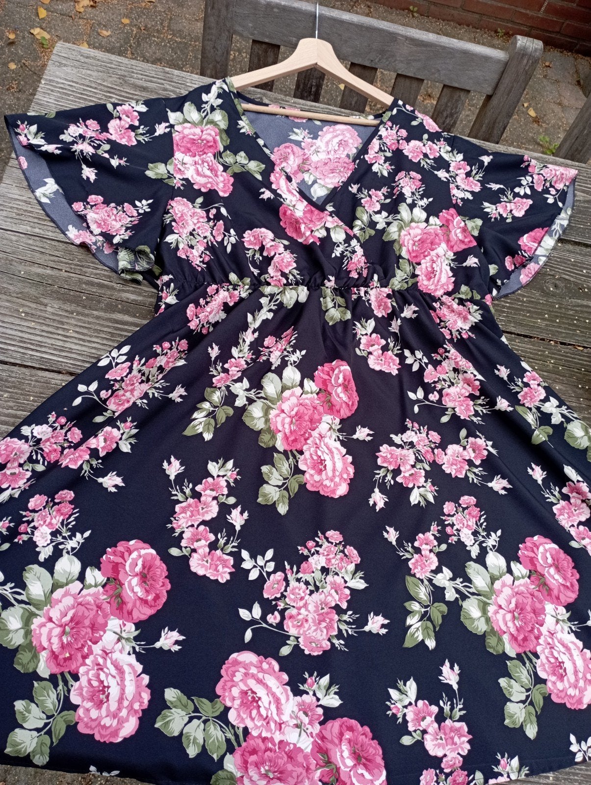 leuk zwierig jurkje,  mt 50/52 (4XL), nw, Zwart, Maat 46/48 (XL) of groter, Ophalen of Verzenden, Zo goed als nieuw