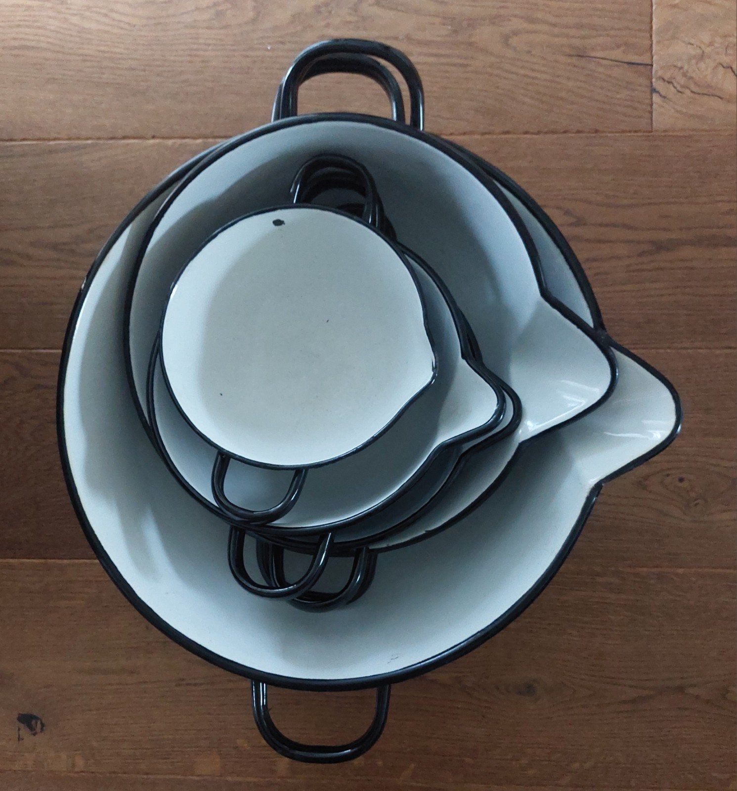 Vintage Baumann emaille kommen, Ophalen of Verzenden