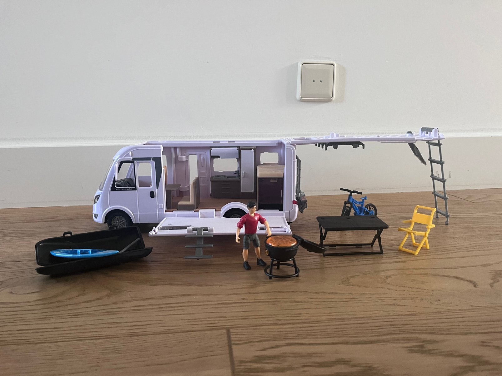 Dickie Toys - Camper 30 cm, Ophalen of Verzenden, Zo goed als nieuw