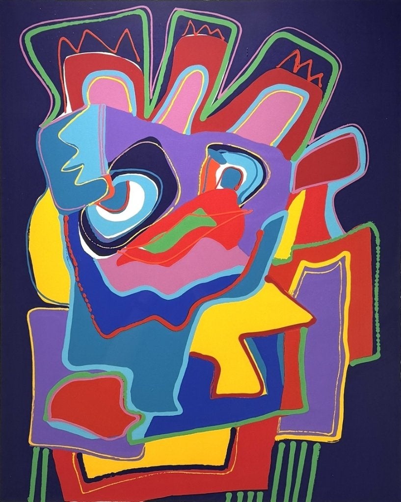 681. Zeefdruk, Naerebout – Louder than words, 20e eeuw, Antiek en Kunst, Kunst | Litho's en Zeefdrukken, Gelimiteerde oplage, Ophalen
