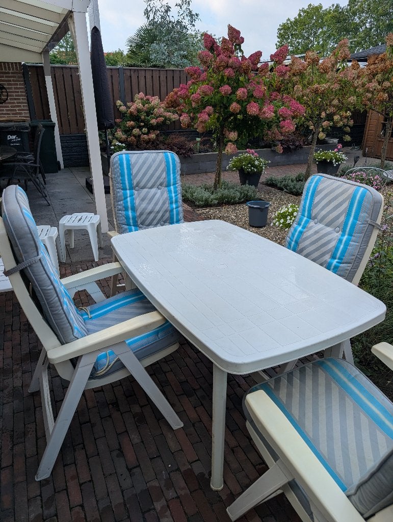 Tuinset, Tuin en Terras, Ophalen, Gebruikt, Kunststof, Inklapbaar