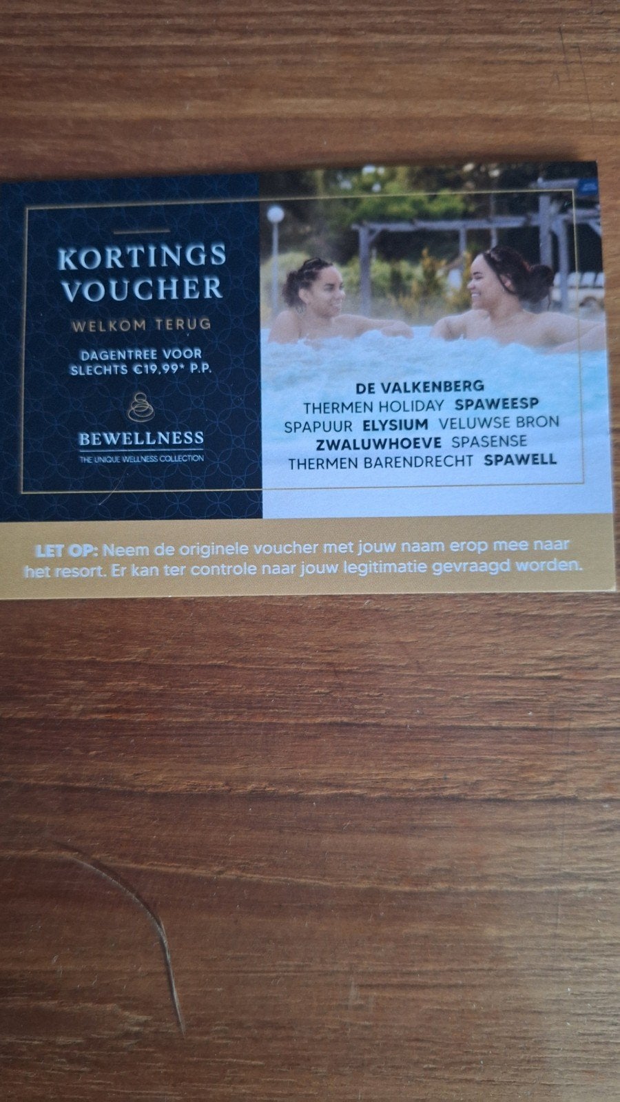 2 personen welness, Tickets en Kaartjes, Twee personen, Overige soorten