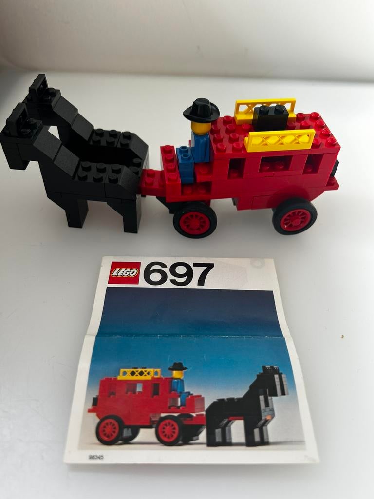 Lego 697 Postkoets / Stage Coach Compleet, Ophalen of Verzenden, Gebruikt, Compleet, Lego