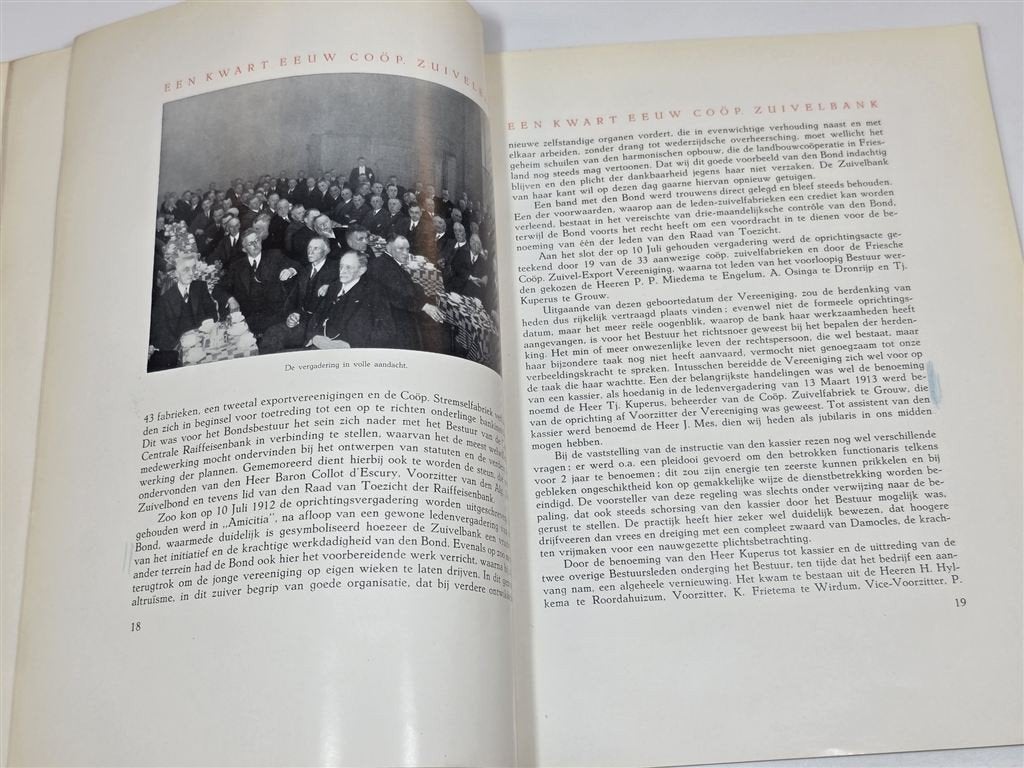 Zeldzaam — Zuivelbank Leeuwarden Jubileum [1938], Ophalen of Verzenden, Gelezen
