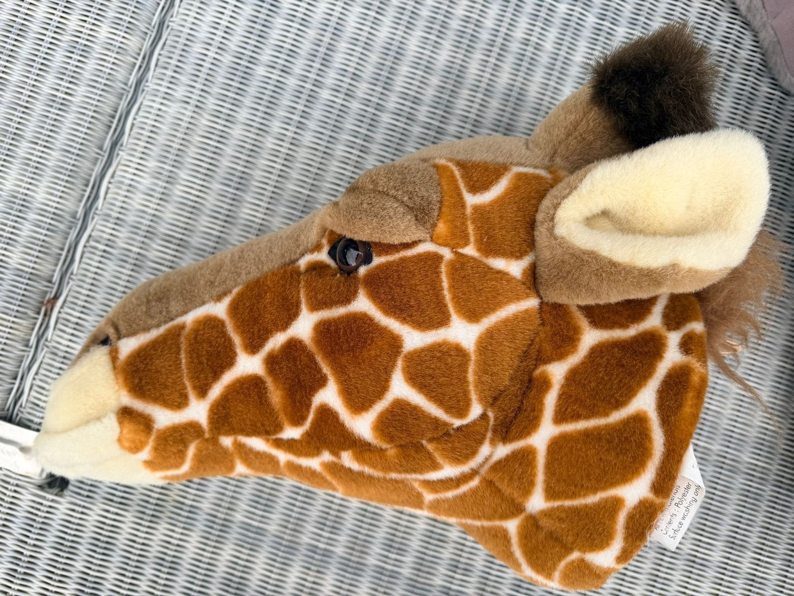 Bibib Wanddecoratie: Zebra, Tijger, Giraffe, Olifant (4 stuk, Gebruikt, Meerkleurig, Textiel, Decoratieobject