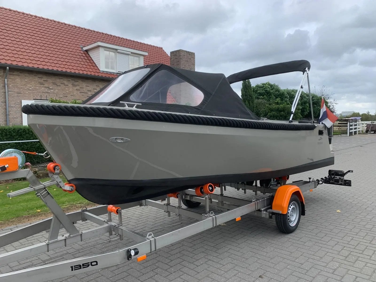Meersloep 600 Honda 20pk bwj 021 boegschroef luxe uitvoering, Overige materialen, Overige brandstoffen, Meersloep, 6 m