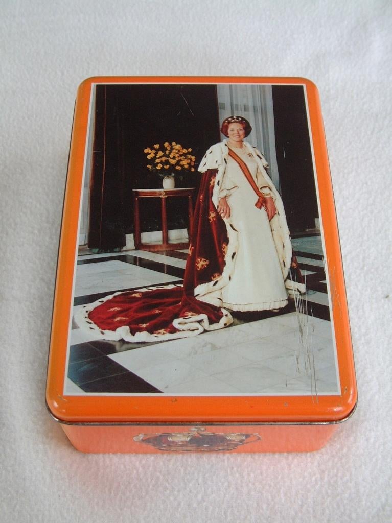 oud blik kroning Beatrix, Ophalen of Verzenden, Gebruikt, Nederland, Overige typen