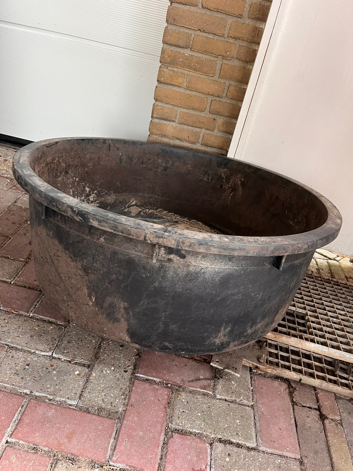 Grote emmer, Ophalen of Verzenden, Gebruikt, Rond, Kunststof