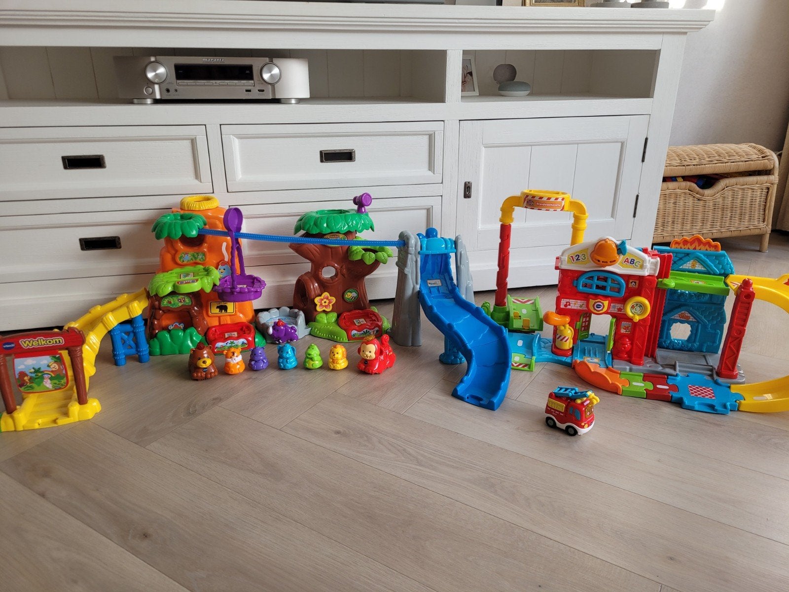 vtech brandweer kazerne en jungle boom, Ophalen, Zo goed als nieuw