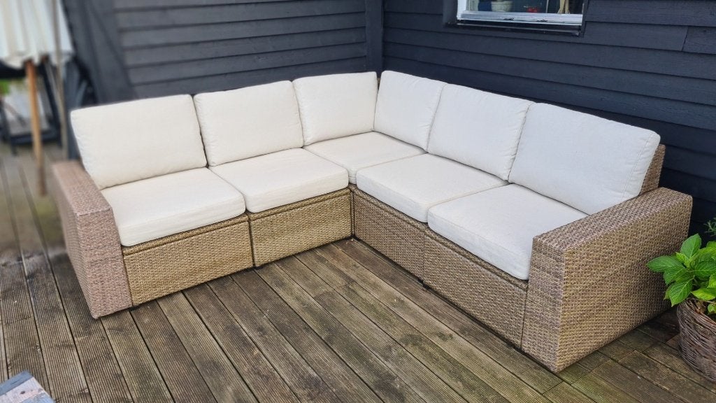 Ikea kussens  (11x) voor een tuinset, Ophalen, Zo goed als nieuw, Loungeset, 5 zitplaatsen