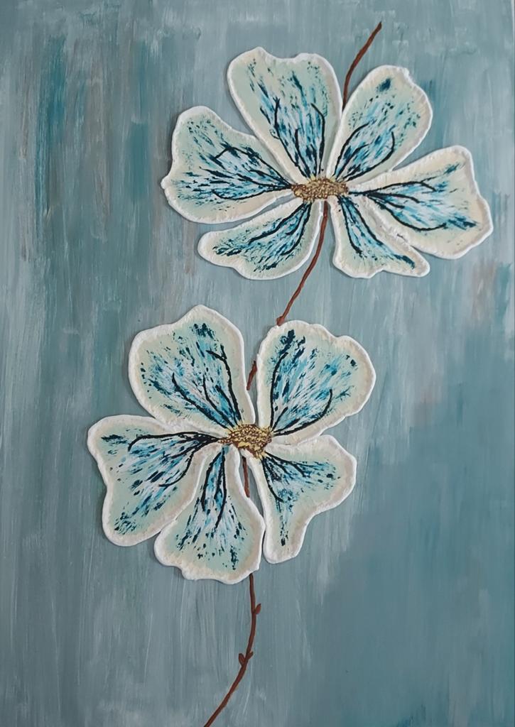 Handgeschilderd origineel 3d schilderij 60x80, Antiek en Kunst, Kunst | Schilderijen | Klassiek, Ophalen of Verzenden