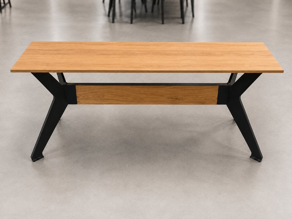 Eettafel Eikenlook– 260 x 100 Nieuw: €1199.95 Voor: €199,95, 100 tot 150 cm, Eikenhout, 200 cm of meer, Ophalen of Verzenden