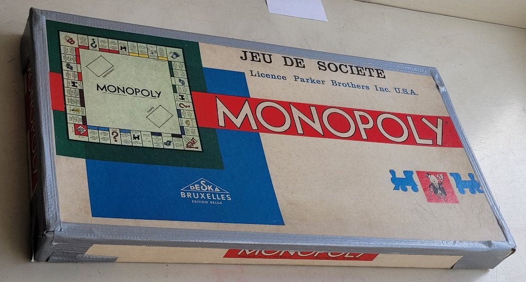 Vintage MONOPOLY in het Frans- Belgische editie- jaren 60 -, Antiek en Kunst, Ophalen of Verzenden