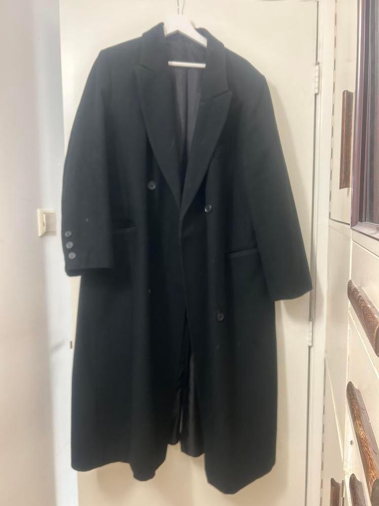 Zwarte jas, Ophalen of Verzenden, Zo goed als nieuw, Maat 46/48 (XL) of groter, Zwart