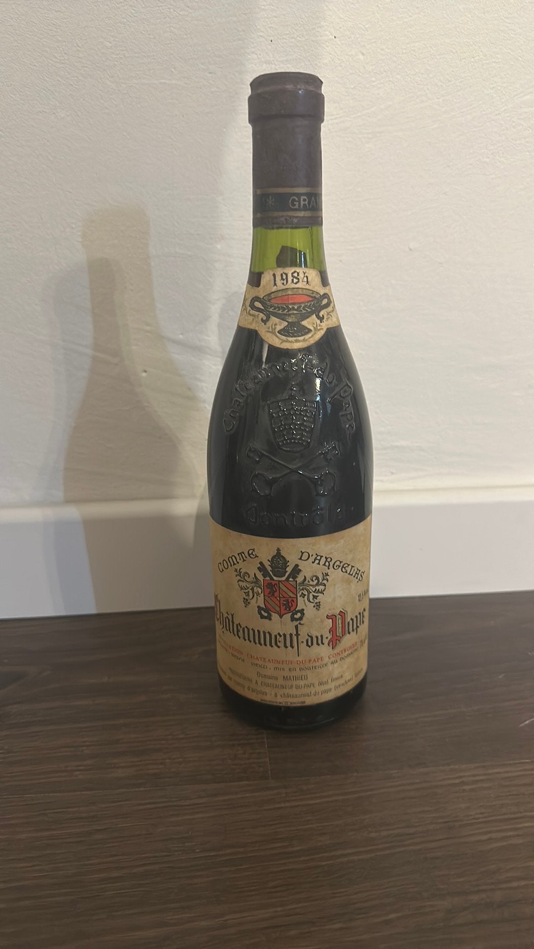 D’argelas chateauneuf du pape 1984, Ophalen, Frankrijk, Nieuw, Rode wijn