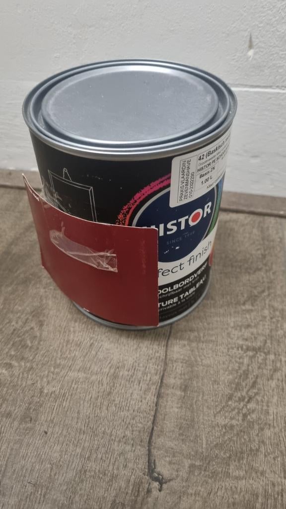 Rode schoolbordverf van Histor - Perfect Finish, Nieuw, Ophalen of Verzenden, Verf, Minder dan 5 liter
