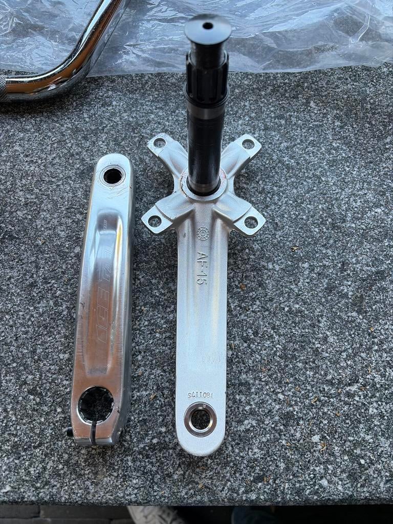 Ice Blade 2.0 BMX crankstel 17,5cm, Crankstel of Pedalen, Ophalen of Verzenden, Aluminium, Gebruikt