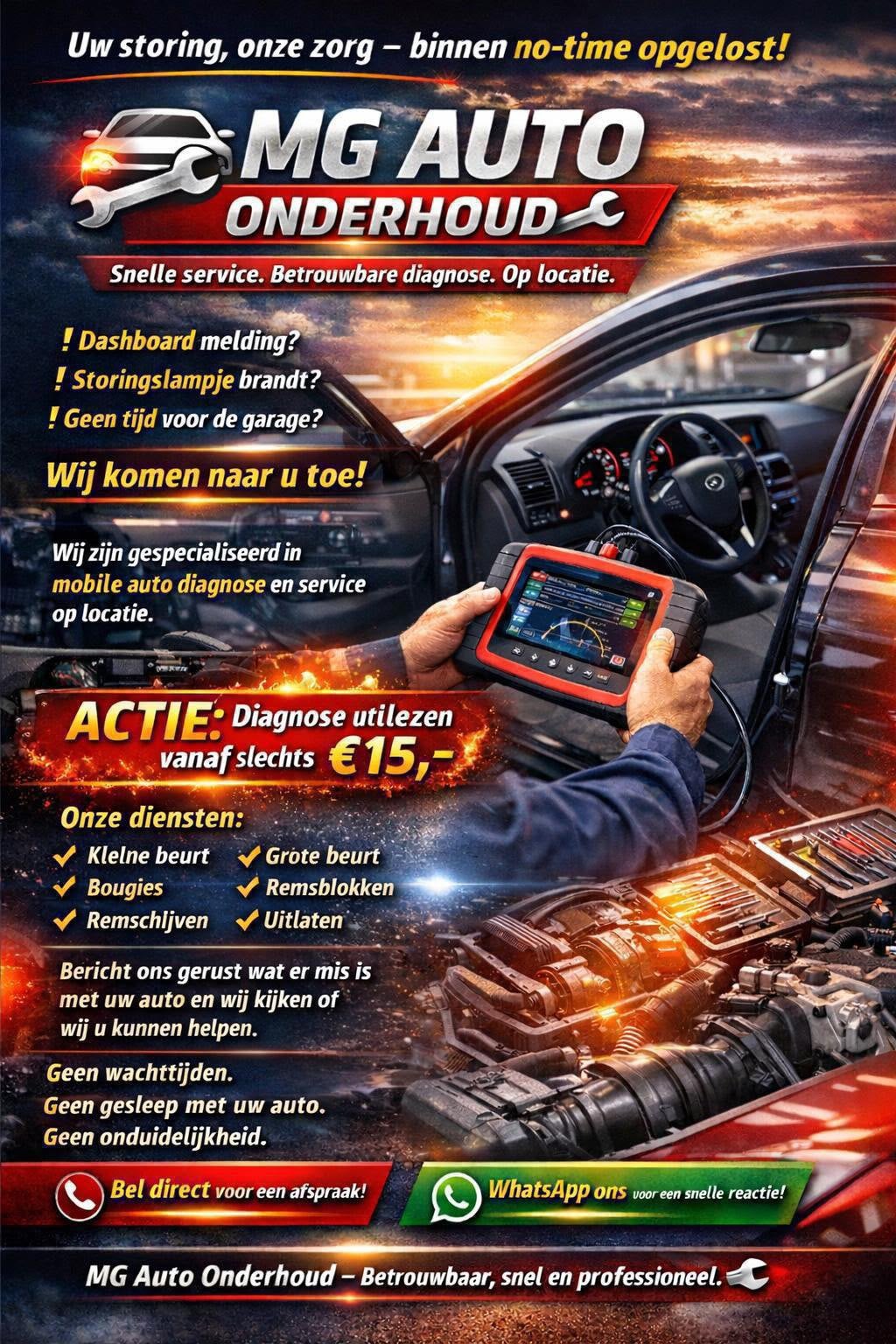 Auto monteur, Eén persoon