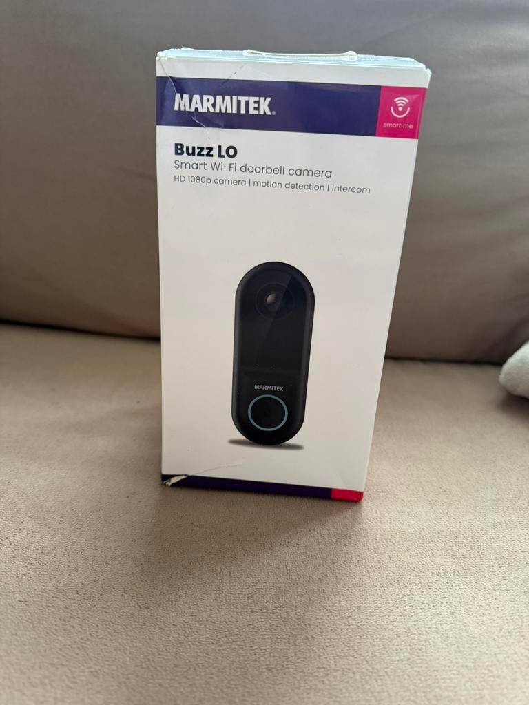 Marmitek Buzz-Lo videodeurbel, Huis en Inrichting, Deurbellen, Nieuw, Bedraad, Ingebouwde camera, Compatibel met smartphone, Bewegingsdetectiesensor