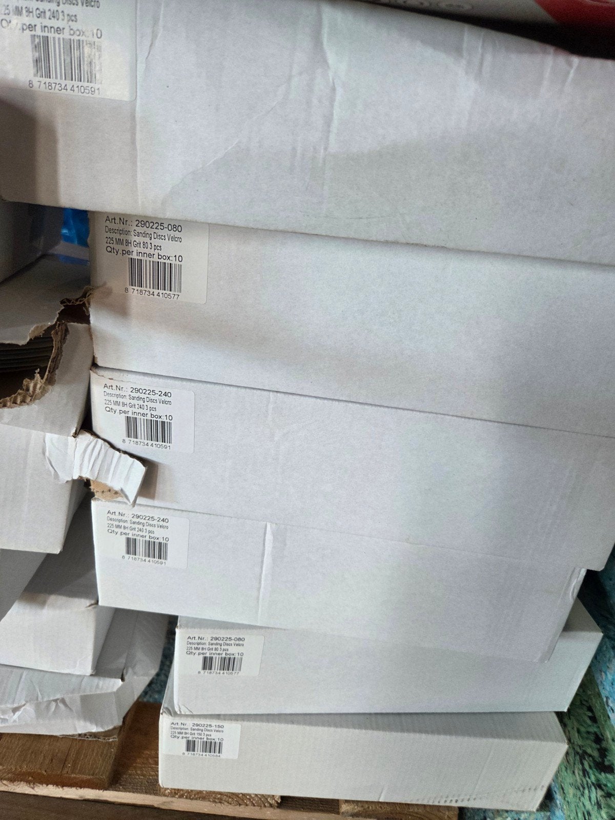 Agera Klittenband Schuurschijven Ø225 MM - Korrel P80, P150, Ophalen of Verzenden, Nieuw, Overige typen, Overige merken