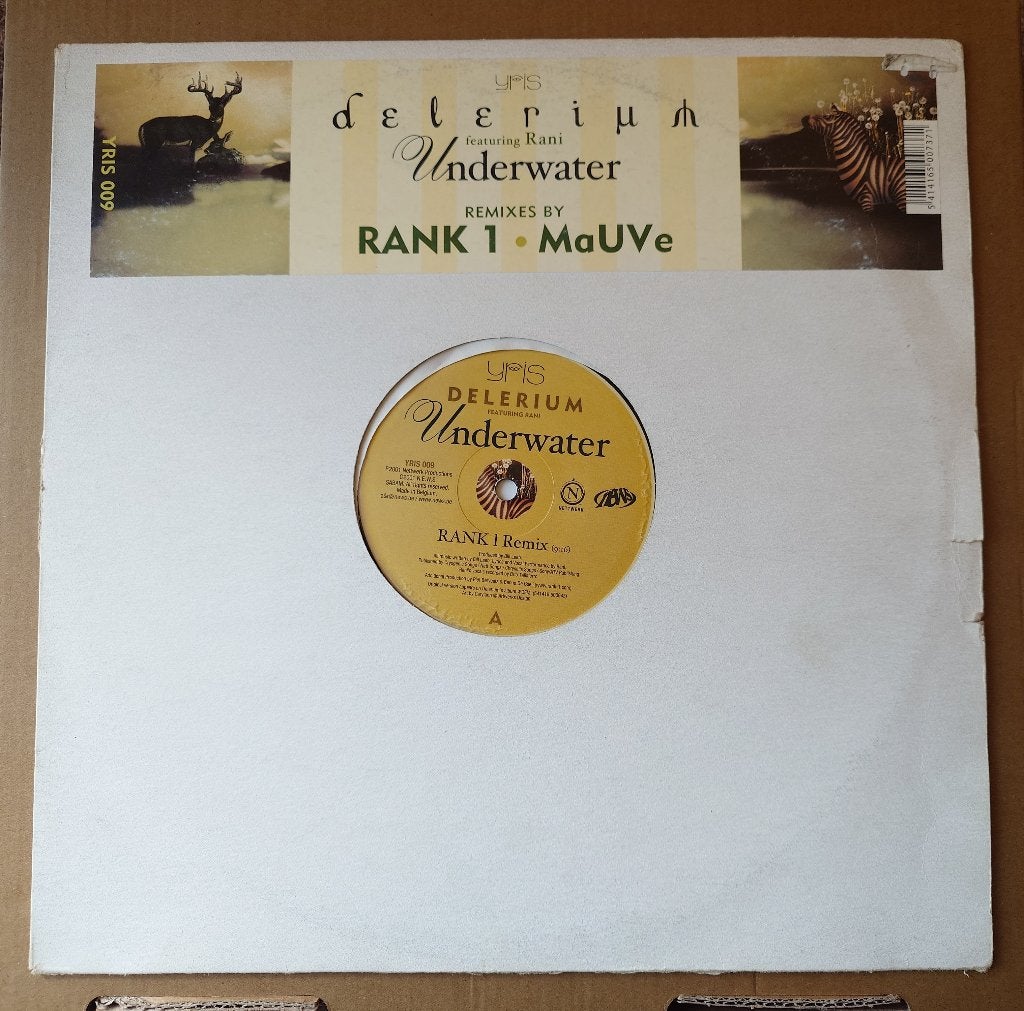 Delerium Feat. Rani – Underwater (Remixes By Rank 1 / MaUVe), Gebruikt, Trance, Verzenden, 12 inch