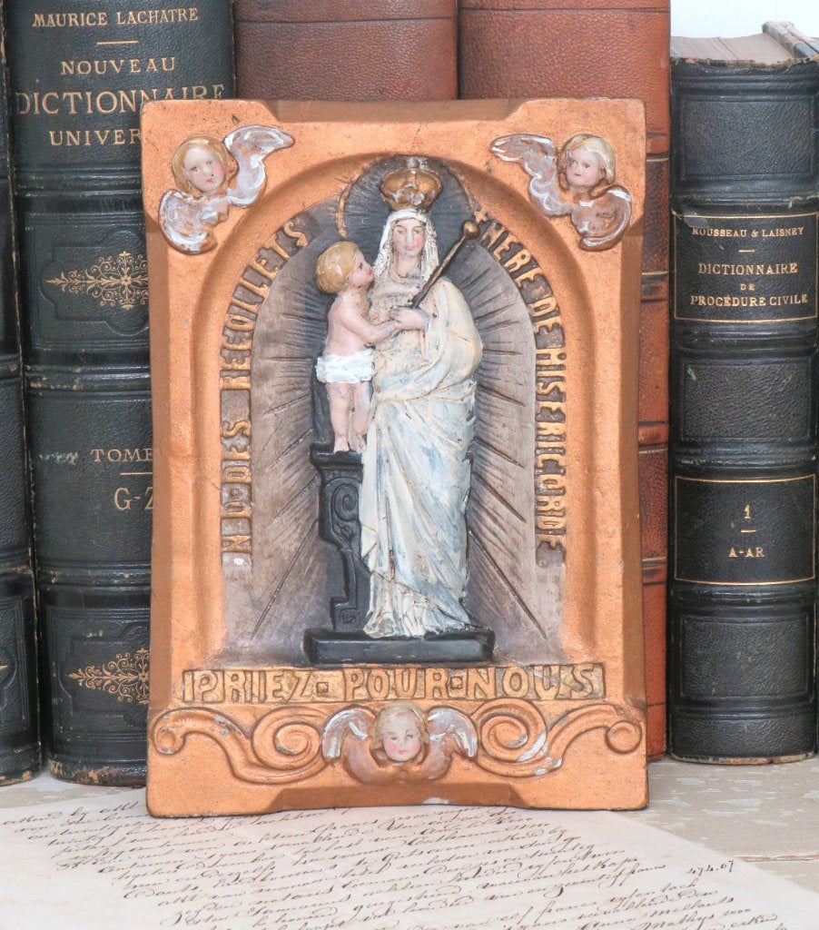 Oude religieuze plaquette, Ophalen of Verzenden