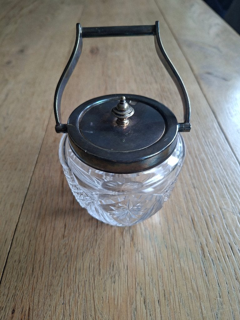 Antieke Engelse biscuit barrel, Ophalen of Verzenden