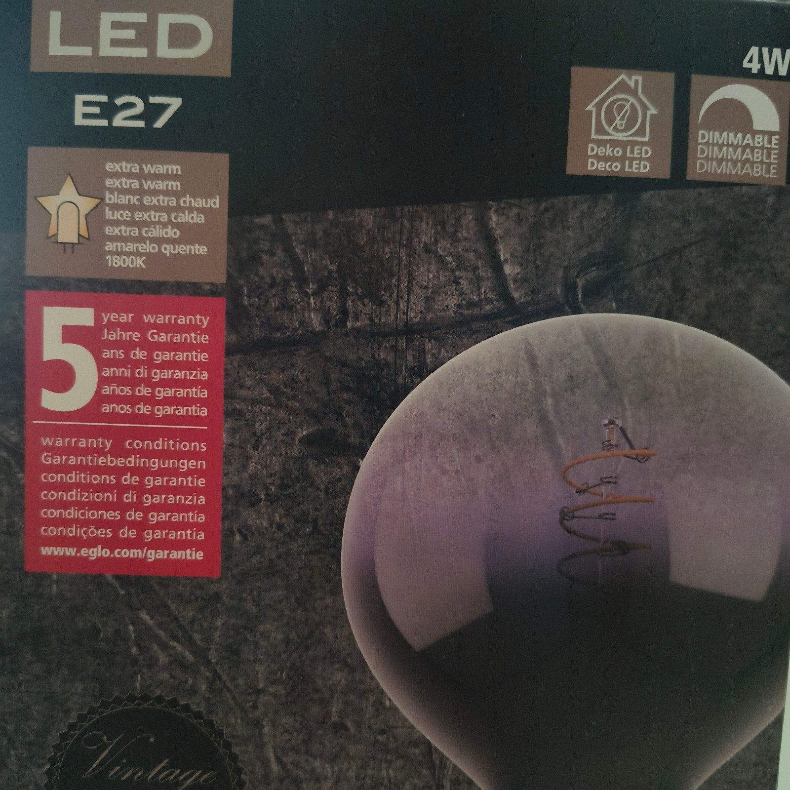 Gloeilam led, Ophalen, Zo goed als nieuw, E27 (groot), Led-lamp