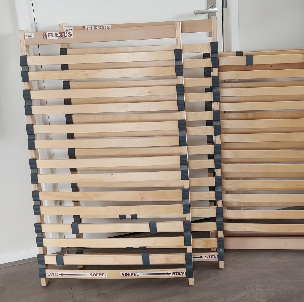 4-delige Lattenbodem Flexus 266, voor 140cm X 200cm, Ophalen, Gebruikt, Tweepersoons, 140 cm