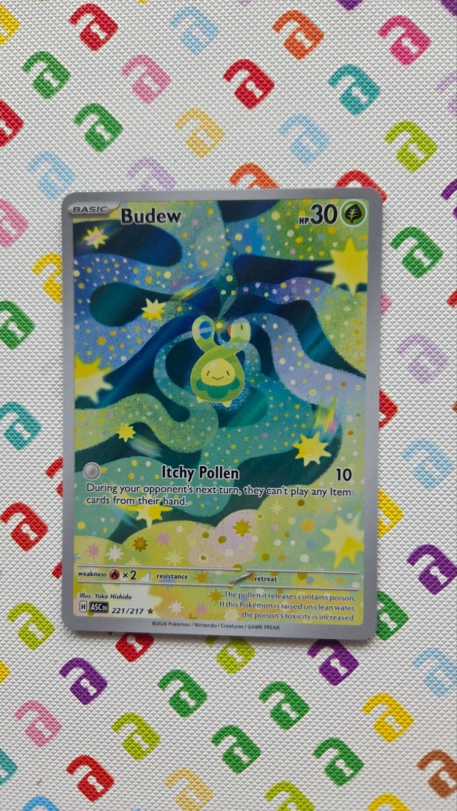 Pokémon Kaart Budew 221/217 - Basic HP30, Ophalen of Verzenden, Zo goed als nieuw, Losse kaart