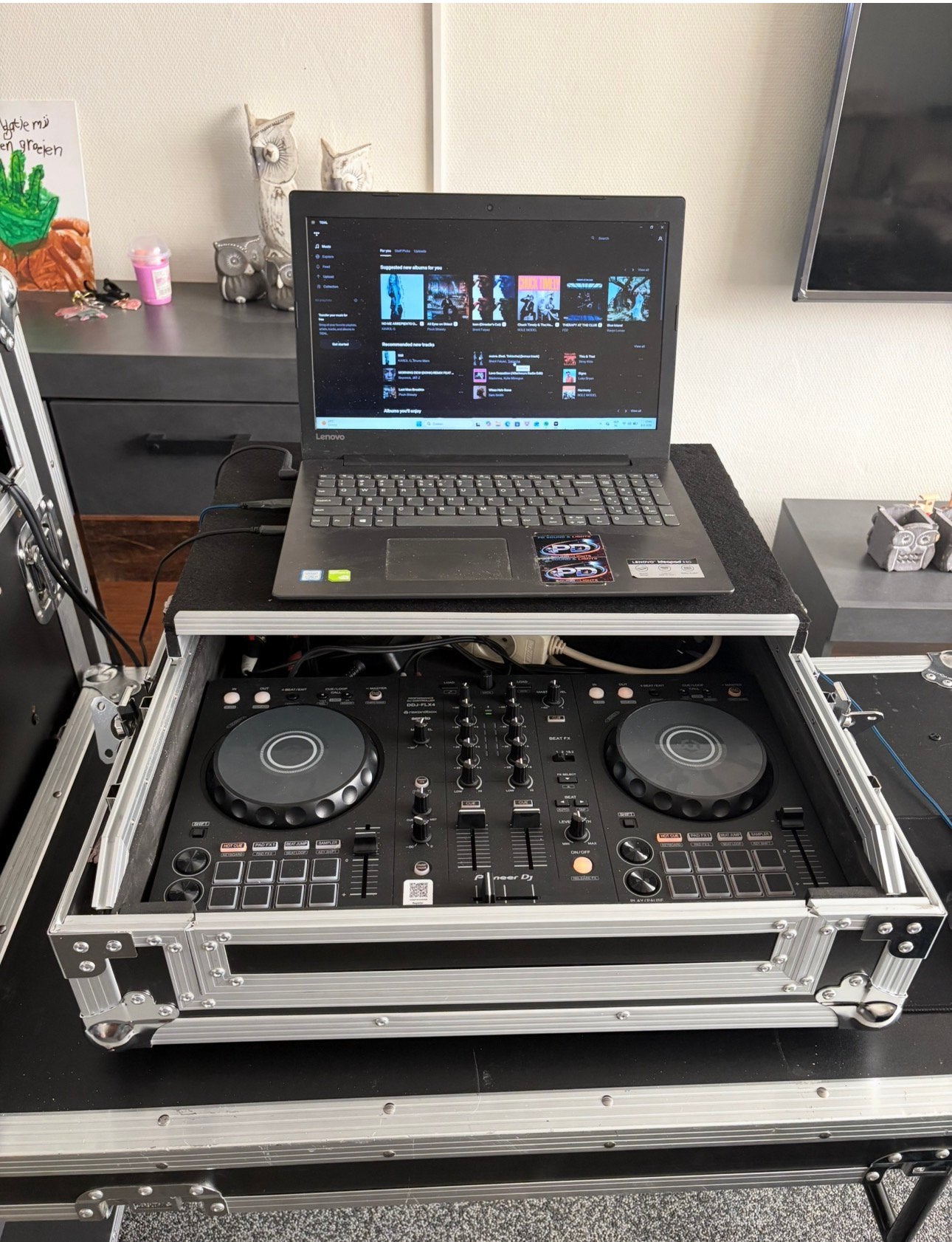Pioneer DJ DDJ-FLX4 complete set, Ophalen of Verzenden, Zo goed als nieuw, Pioneer