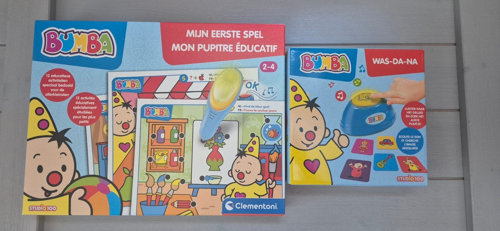 Bumba Educatief Spel & Was-da-na Set - Studio 100, Ophalen, Zo goed als nieuw, Overige typen, Met geluid
