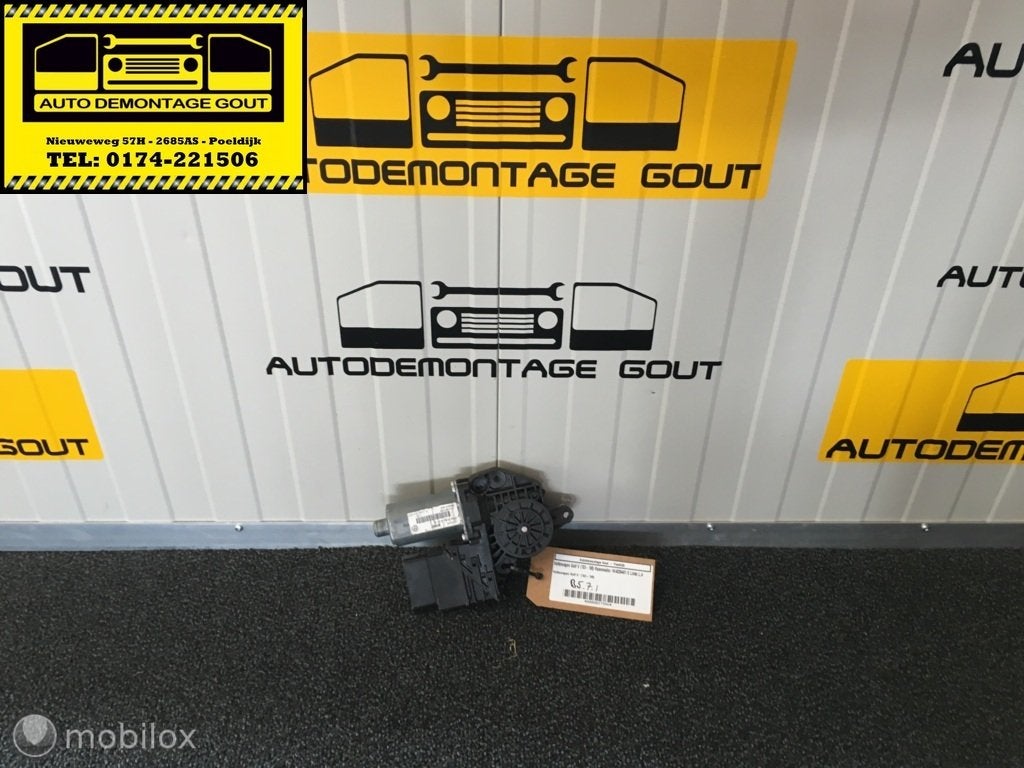 Volkswagen Golf V ('03-'08) Raammotor 1K4839401 E Links L.A, Gebruikt, Volkswagen, Ophalen of Verzenden, Volkswagen